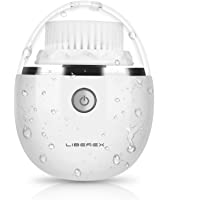 Liberex Cepillo Limpiador Facial Vibrante Sónico - Portátil Recargable- 3 Cabezales y 3 Intensidades- Recordatorio…